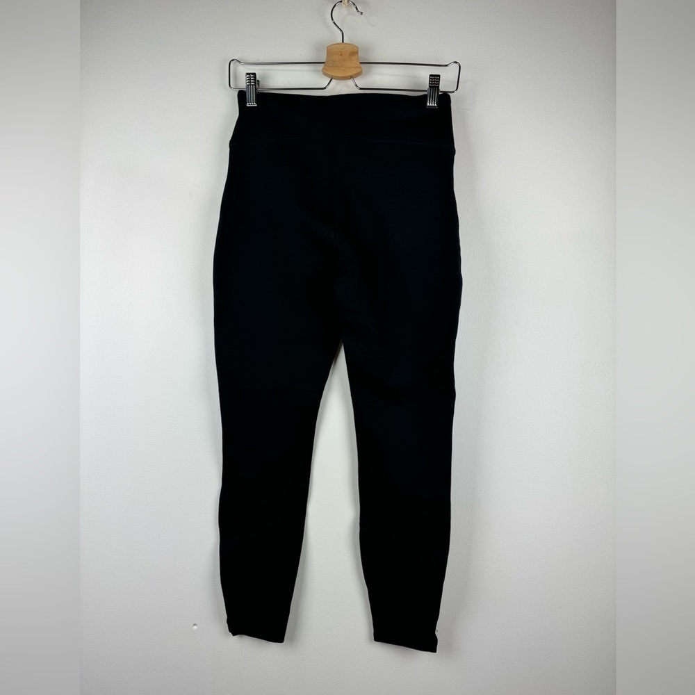 Spanx Ponte Notched Ankle Legging in black, Size Small